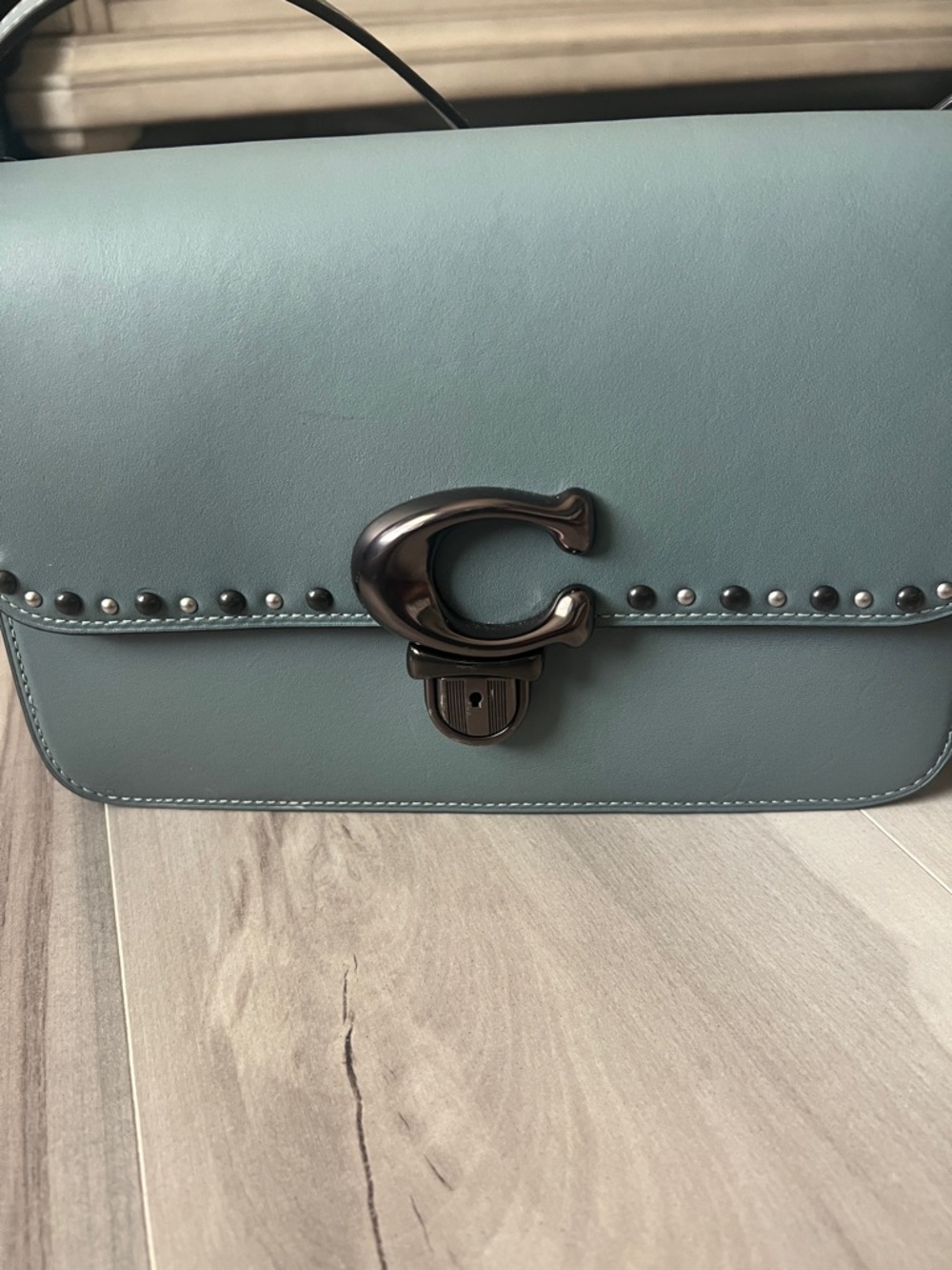 Coach Custom Designed at Coach in NYC Leather Studded Crossbody